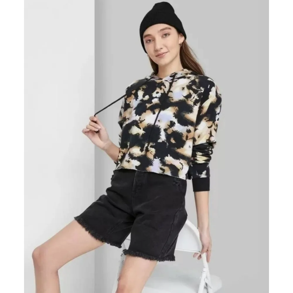 Wild Fable Cropped Hooded Sweatshirt - Picture 3 of 12
